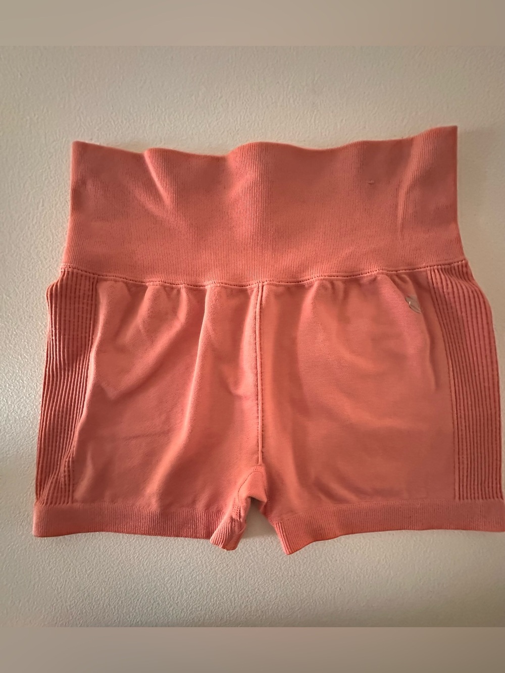 Forever 21 Coral High-Waist Bike Shorts